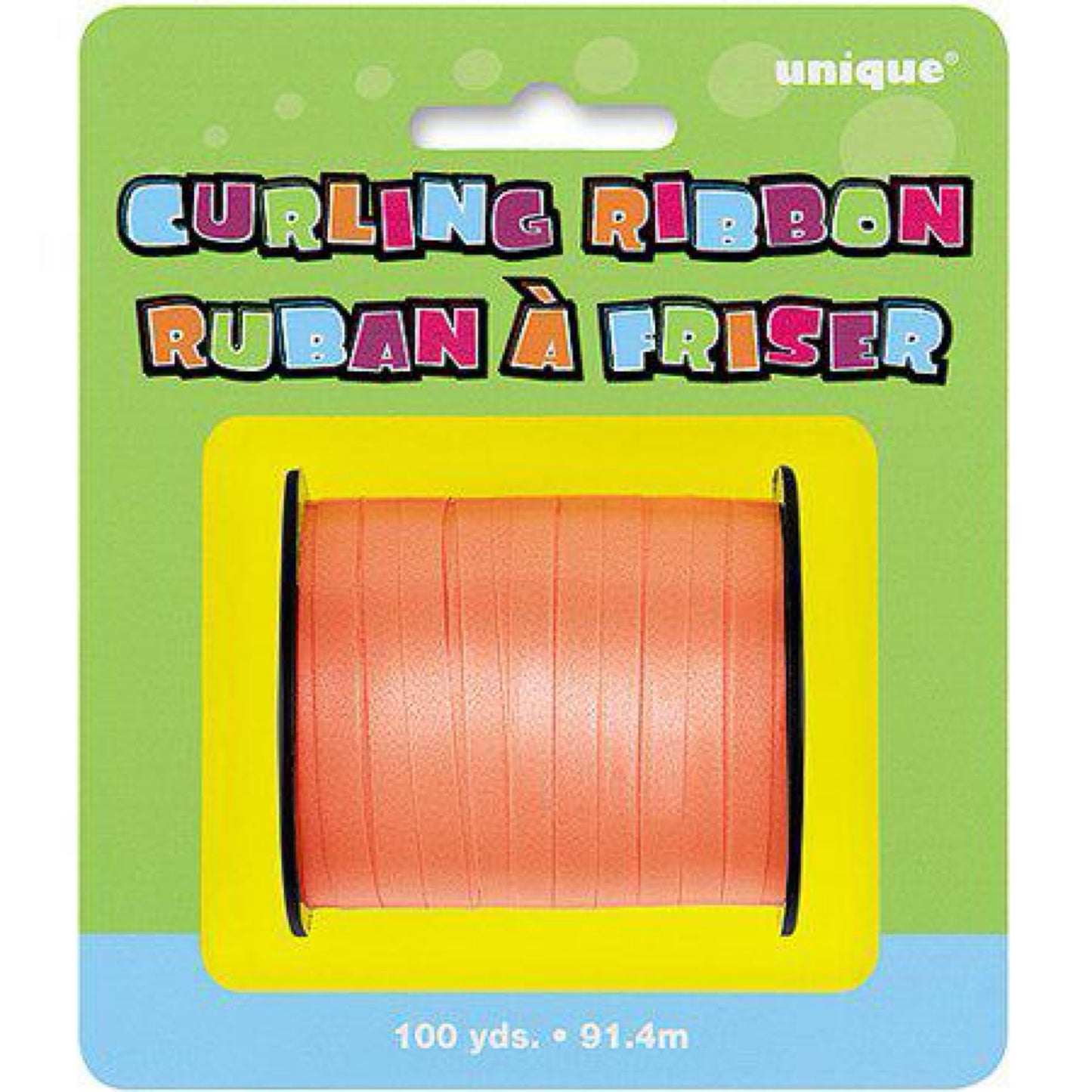 Curling Ribbon, Orange, 100 yd