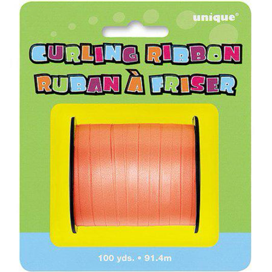 Curling Ribbon, Orange, 100 yd