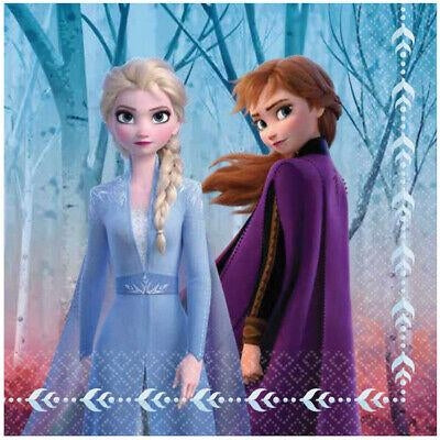 Disney Frozen 2 Party Supplies Beverage Napkins 16 Pack Birthday Girl Anna elsa